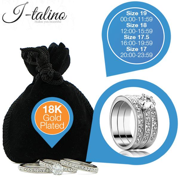 iBood Health & Beauty - 18 karaats witgoud vergulde ring iBood Health & Beauty - 18 karaats witgoud vergulde ring