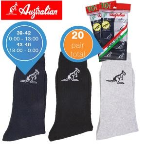 iBood Health & Beauty - 20 paar Australian Sportsokken - maat 39-42 iBood Health & Beauty - 20 paar Australian Sportsokken - maat 39-42
