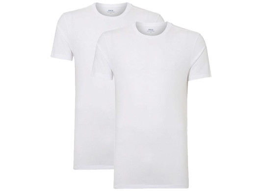 iBood Health & Beauty - 2x Ralph Lauren Basic T-Shirts | Wit