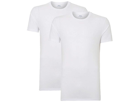 iBood Health & Beauty - 2x Ralph Lauren Basic T-Shirts | Wit iBood Health & Beauty - 2x Ralph Lauren Basic T-Shirts | Wit