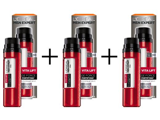 iBood Health & Beauty - 3-pack L?Oréal Men Expert gezichtsgel - Vita Lift iBood Health & Beauty - 3-pack L?Oréal Men Expert gezichtsgel - Vita Lift