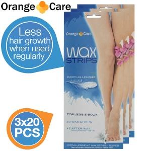 iBood Health & Beauty - 3x20 Orange Care Koude Waxstrips Body voor prachtige haarvrije benen