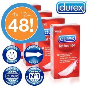 iBood Health & Beauty - 48x Durex Fetherlite met Easy-On-pasvorm iBood Health & Beauty - 48x Durex Fetherlite met Easy-On-pasvorm
