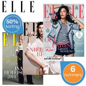 iBood Health & Beauty - 50% korting op een halfjaarabonnement op modemagazine ELLE (6 nummers)