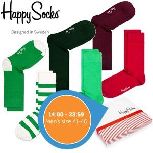 iBood Health & Beauty - 6 paar Happy Socks voor heren (maat 41-46) iBood Health & Beauty - 6 paar Happy Socks voor heren (maat 41-46)