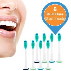 iBood Health & Beauty - 8 opzetborstels voor Sonicare tandenborstels