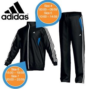 iBood Health & Beauty - Adidas zomer heren trainingspak Basic 3S, maat 4/small (online: 00:00 - 09:59)