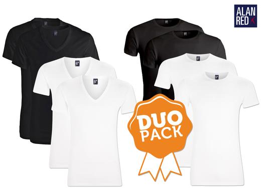iBood Health & Beauty - Alan Red basic men?s short sleeved T-shirts Duopack