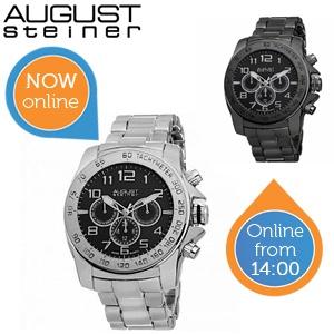 iBood Health & Beauty - August Steiner herenhorloge - Zilver (00:00-13:59u) iBood Health & Beauty - August Steiner herenhorloge - Zilver (00:00-13:59u)