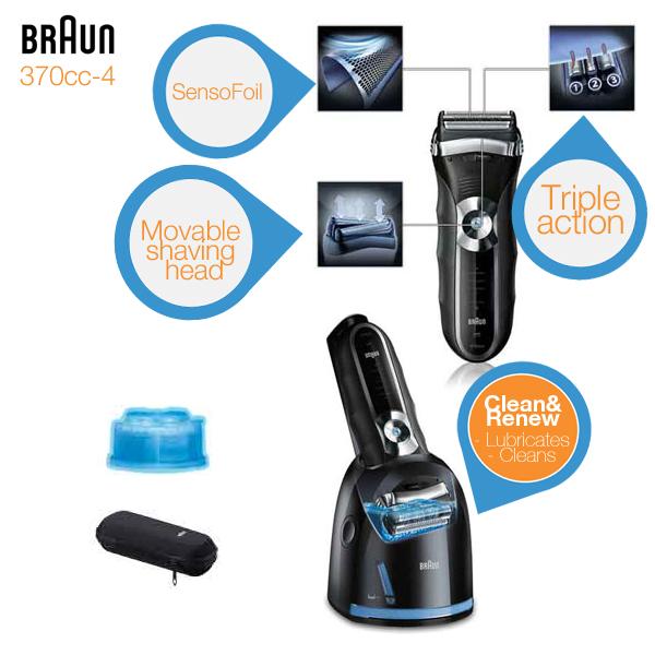 iBood Health & Beauty - Braun 370cc-4 met Clean&Renew station iBood Health & Beauty - Braun 370cc-4 met Clean&Renew station