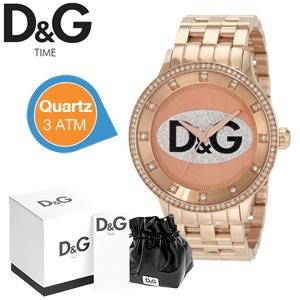 iBood Health & Beauty - D&G Time rosé-goudkleurig dameshorloge afgezet met kleine glimmende steentjes iBood Health & Beauty - D&G Time rosé-goudkleurig dameshorloge afgezet met kleine glimmende steentjes