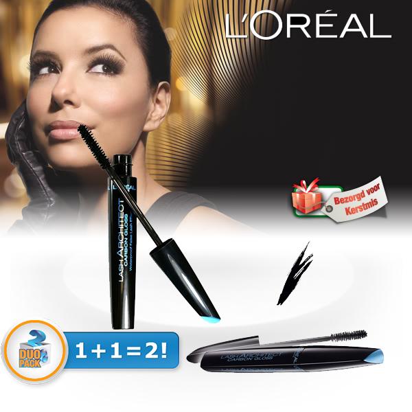 iBood Health & Beauty - Duopack L'Oréal Paris waterproof mascara iBood Health & Beauty - Duopack L'Oréal Paris waterproof mascara