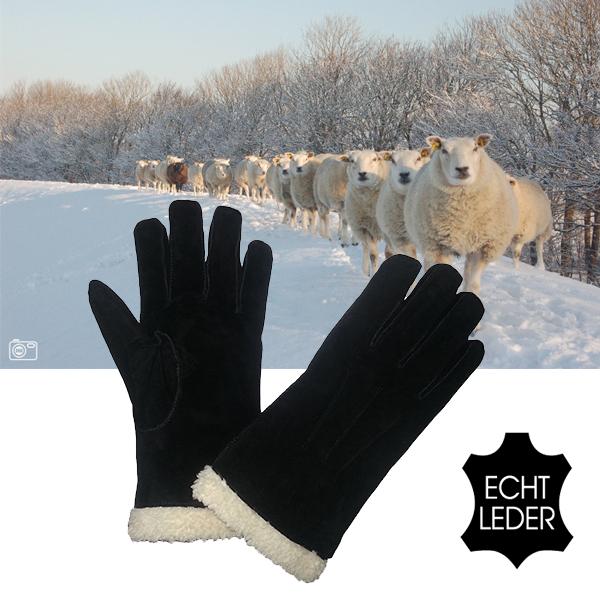 iBood Health & Beauty - Echt lederen handschoenen met wollen voe iBood Health & Beauty - Echt lederen handschoenen met wollen voe