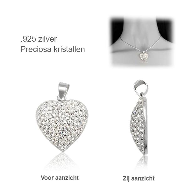 iBood Health & Beauty - Elegante hanger met preciosa kristallen iBood Health & Beauty - Elegante hanger met preciosa kristallen