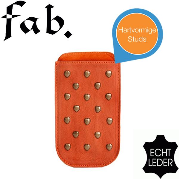 iBood Health & Beauty - Fab. Iphone hoesje - echt leder met studs – Orange iBood Health & Beauty - Fab. Iphone hoesje - echt leder met studs – Orange