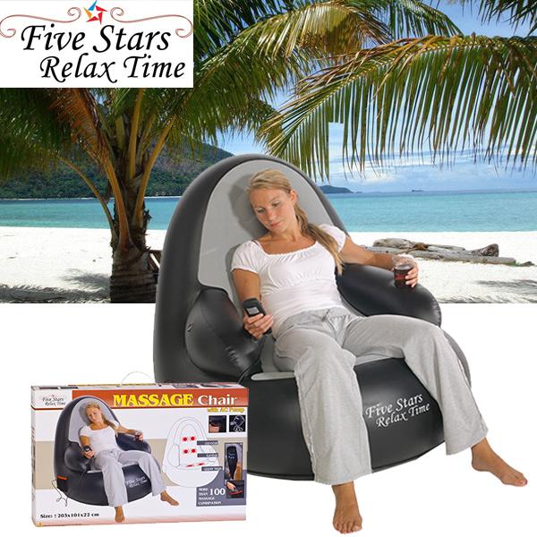 iBood Health & Beauty - Five Stars opblaasbare massagestoel iBood Health & Beauty - Five Stars opblaasbare massagestoel