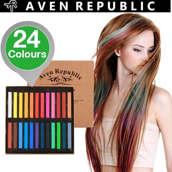 iBood Health & Beauty - Hair chalk pakket met 24 kleuren iBood Health & Beauty - Hair chalk pakket met 24 kleuren