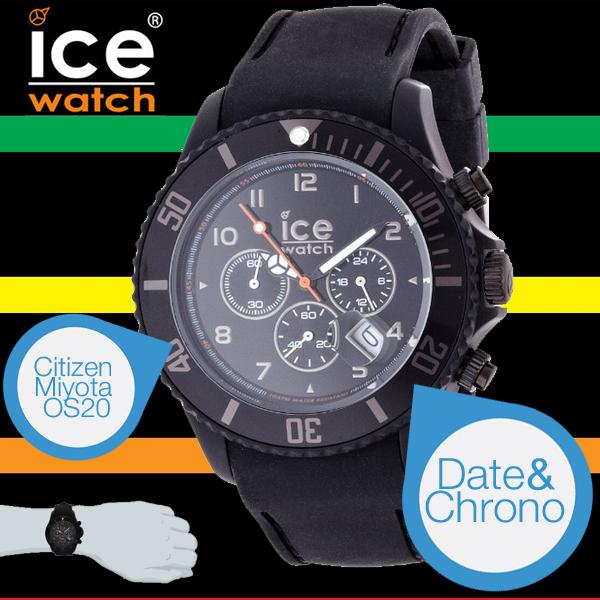 iBood Health & Beauty - Ice Watch Chrono Matte Big - Zwart