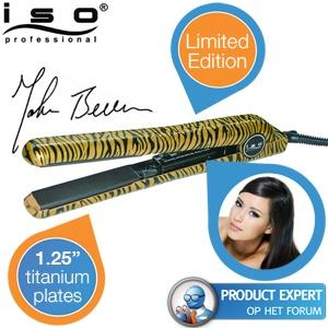 iBood Health & Beauty - ISO Professional Spectrum Pro Stijltang By John Beerens - Gold Zebra