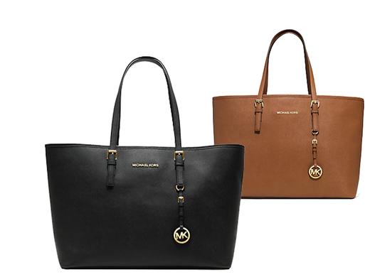 iBood Health & Beauty - Michael Michael Kors Jet Set Travel Medium Saffiano Lederen Tas iBood Health & Beauty - Michael Michael Kors Jet Set Travel Medium Saffiano Lederen Tas