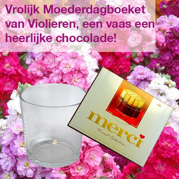 iBood Health & Beauty - Moederdagboeket in vaas + chocolade