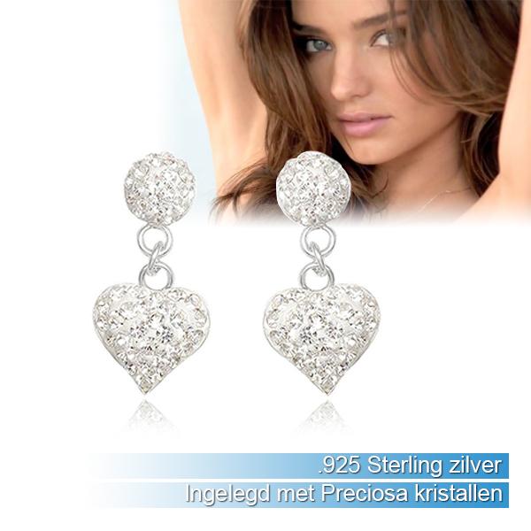 iBood Health & Beauty - Mooie hartvormige zilveren oorbellen