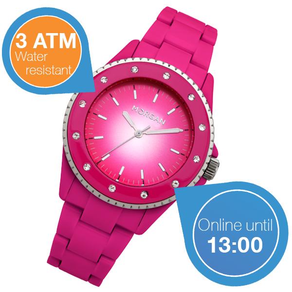 iBood Health & Beauty - Morgan de Toi dameshorloge in roze iBood Health & Beauty - Morgan de Toi dameshorloge in roze