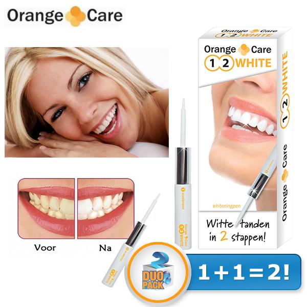 iBood Health & Beauty - Orange Care 1-2 White tandenbleekset