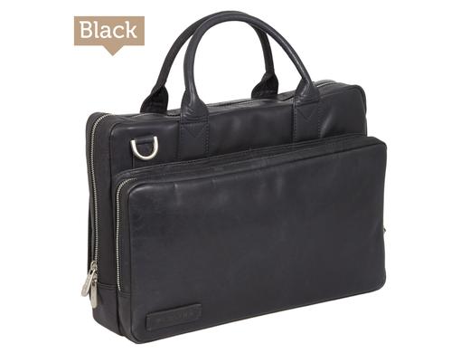 iBood Health & Beauty - Plevier leren aktetas met 14 inch laptopvak iBood Health & Beauty - Plevier leren aktetas met 14 inch laptopvak
