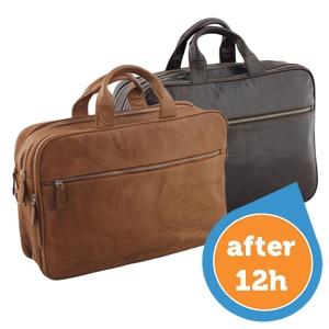 iBood Health & Beauty - Plevier volnerf runderlederen laptop-handtas voor dames iBood Health & Beauty - Plevier volnerf runderlederen laptop-handtas voor dames