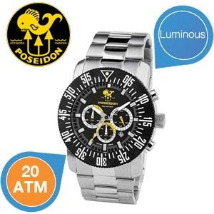 iBood Health & Beauty - Poseidon Chronograaf Duikhorloge - Waterdicht tot 20 ATM iBood Health & Beauty - Poseidon Chronograaf Duikhorloge - Waterdicht tot 20 ATM