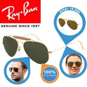 iBood Health & Beauty - Ray-Ban Outdoorsman II Rainbow zonnebril - groene lens