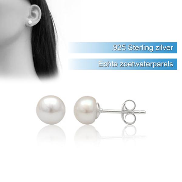 iBood Health & Beauty - Set van 2 oorstekers met zoetwaterparels iBood Health & Beauty - Set van 2 oorstekers met zoetwaterparels