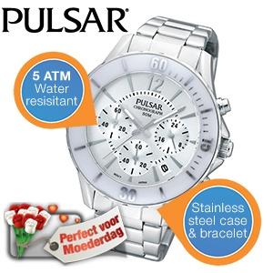 iBood Health & Beauty - Stijlvol zilverkleurig Pulsar dameshorloge iBood Health & Beauty - Stijlvol zilverkleurig Pulsar dameshorloge