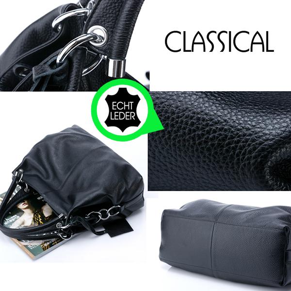 iBood Health & Beauty - Stijlvolle, klassieke, zwarte leren tas iBood Health & Beauty - Stijlvolle, klassieke, zwarte leren tas