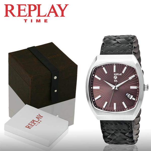 iBood Health & Beauty - Stoer replay horloge met lederen band iBood Health & Beauty - Stoer replay horloge met lederen band