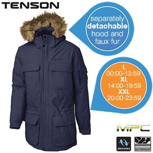 iBood Health & Beauty - Tenson Navy Herenparka ? Maat L (online van 00:00-13:59)