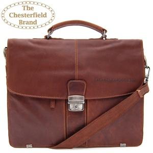 iBood Health & Beauty - The Chesterfield Brand vintage laptoptas ? Cognac (19:00 ? 23:59u)