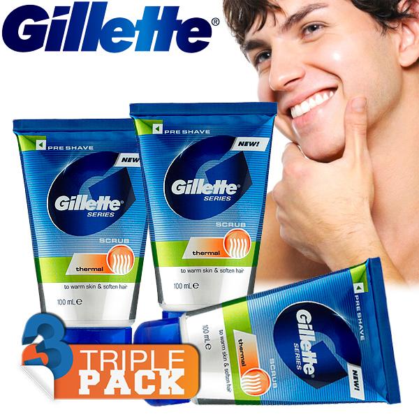 iBood Health & Beauty - Triple pack Gillette skin thermal scrub