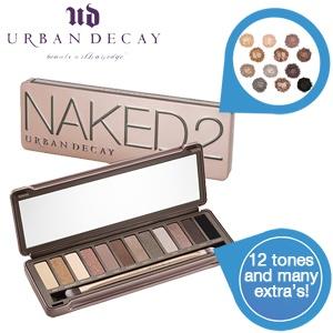 iBood Health & Beauty - Urban Decay Naked Palette 2: oogschaduw in taupe en beige met extra?s ? bloggers zijn er weg van!