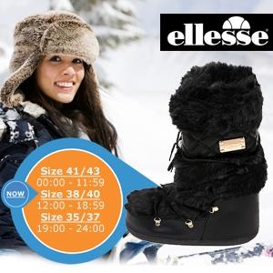 iBood Health & Beauty - Warme, lederen Ellesse sneeuwlaarzen met artificieel bont, zwart ? maat 38 ? 40: online van 12.00 tot 18.59 iBood Health & Beauty - Warme, lederen Ellesse sneeuwlaarzen met artificieel bont, zwart ? maat 38 ? 40: online van 12.00 tot 18.59