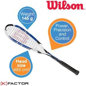 iBood Health & Beauty - Wilson K 145 Squashracket: voor ultieme power en controle