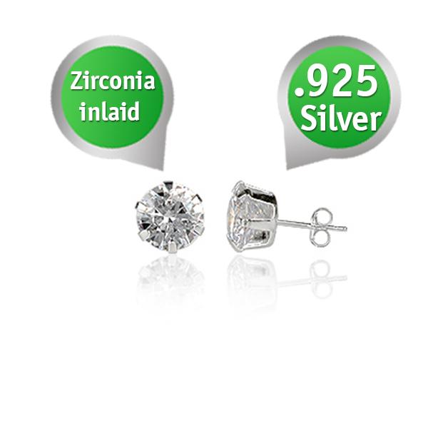 iBood Health & Beauty - Zilveren oorbellen met Zirconia