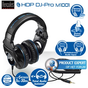 iBood - Hercules HDP DJ-Pro M1001 professionele DJ-hoofdtelefoon met stijl en comfort iBood - Hercules HDP DJ-Pro M1001 professionele DJ-hoofdtelefoon met stijl en comfort