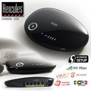 iBood - Hercules HWNRi-300Mbps Wireless N Integrated Router – mooi van buiten, krachtig van binnen.