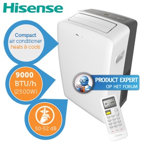 iBood - Hisense compacte mobiele airconditioner 50Hz/R410A iBood - Hisense compacte mobiele airconditioner 50Hz/R410A