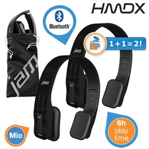 iBood - HMDX Fusion On Ear Headphones (duo pack) – met Bluetooth en Share Your Music functie iBood - HMDX Fusion On Ear Headphones (duo pack) – met Bluetooth en Share Your Music functie
