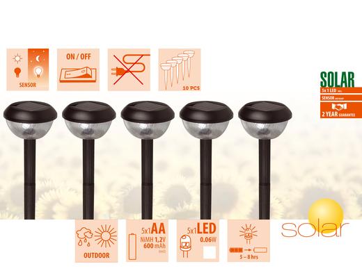 iBood Home & Living - 10 Ranex Solar LED Tuinlampen iBood Home & Living - 10 Ranex Solar LED Tuinlampen