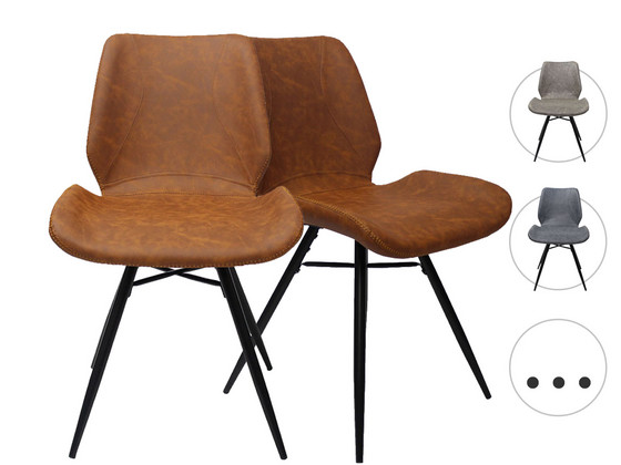 iBood Home & Living - 2x Eetkamerstoel Barron iBood Home & Living - 2x Eetkamerstoel Barron