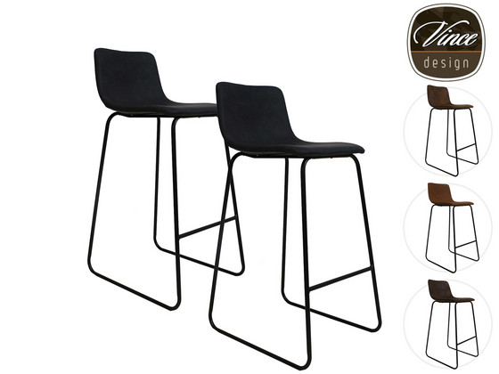 iBood Home & Living - 2x Vince Design Barkruk Morris iBood Home & Living - 2x Vince Design Barkruk Morris